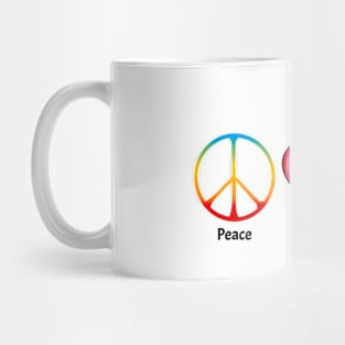 PEACE LOVE BAKON Mug